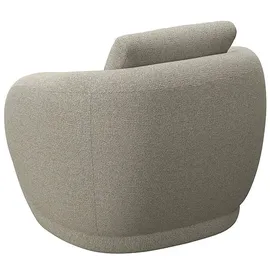 flexlux Sessel FLEXLUX "Torino, rund, drehbar, Einzelsofa, Polstersessel", beige (natural), B:90cm H:85cm T:92cm, 100% Polyester, Sessel, Sessel, Modernes, organisches Sessel-Design, Kaltschaum, Wellenunterfederung