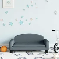Kindersofa Dunkelgrau 70x45x30 Cm Stoff