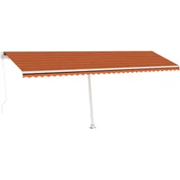 VidaXL Standmarkise 600 x 300 cm orange-braun