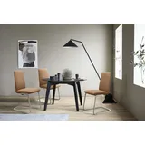 Polsterstuhl STRESSLESS "Laurel", braun (taupe paloma, chrom glänzend), B:53cm H:92cm T:59cm, Leder PALOMA: PALOMA ist ein durchgefärbtes Semianilin-Möbelleder mit natürlicher Narbung., Stühle, Low Back, Größe L, mit Beinen aus Stahl in Chrom glänzend