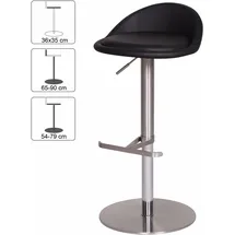 Wohnling Barhocker WL1.281 54-79 cm Schwarz