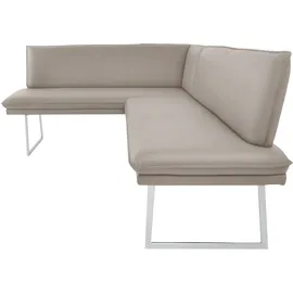 K+W Komfort & Wohnen Eckbank 86x60 cm Leder Longlife BRONCO langer Schenkel rechts oder links