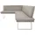 K+W Komfort & Wohnen Eckbank 86x60 cm Leder Longlife BRONCO langer Schenkel rechts oder links