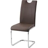 Hti-Living Esszimmerstuhl Braun Kunstleder Kelly C