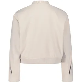 Betty & Co Blouson mit Rippbündchen in Bright Cream Melange | Gr.: 44