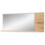 XXXLutz Wandspiegel Eiche Artisan Glas, Holzwerkstoff, rechteckig, 148x60x17 cm