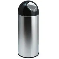 V-Part - Abfallbehälter mit Druckdeckel 55 Liter - Stainless