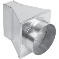 Kratki Übergang Flachkanal Roh 90x125