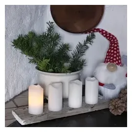 MARELIDA LED Kerzenset 4 St. weiß