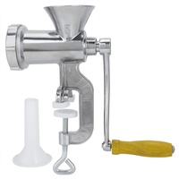 Manuelle Fleischwolf, Handbuch für Fleischwolf Wurstfüllschlauch Food Meat Grinder Aluminiumlegierung Wohnküche Multifunktions Fleischwolf Mühle für Wurst Stuffer Spice Pepper Meat