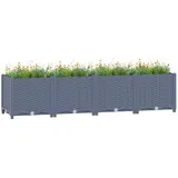 furnicato Hochbeet 160 x 40 x 38 cm Blau