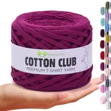 MeriWoolArt® Premium Baumwolle zum Häkeln und Makramee, 10 mm x 110 m Qualität Baumwollgarn, T-Shirt Garn für Handtasche, Teppiche, Pflanzenkörbe, Wurfkissen und Makramee-Wandbehang oder Geschenkband