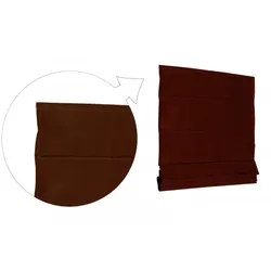 Basic Raffrollo Faltrollo 100x175 cm Schoko Braun Raffgardine