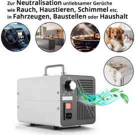 STAHLWERK Ozongenerator OG-40 ST 40 g/h bis 200 qm Dauerbetrieb mit Timer