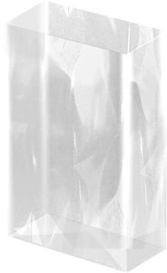 Folia Geschenktüte 281 neutral transparent, Bodenbeutel, 115 x 190mm, Cellophan, 10 Stück
