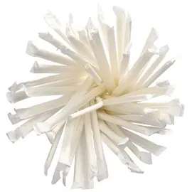 Papstar Strohhalme 20 cm 100 St. Weiß