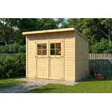 Alpholz Gartenhaus Alster 2,51 x 2,54 m Beige