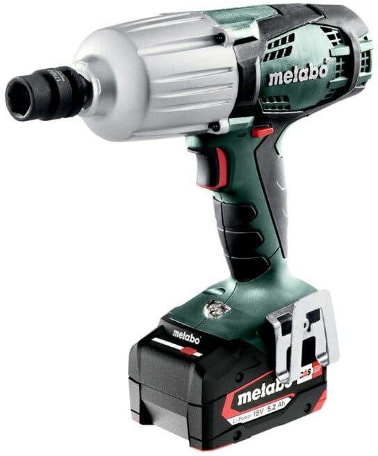 Metabo Akku-Schlagschrauber SSW 18 LTX 600 metaBOX 145 L; 18V 2x5.2Ah Li-Power + ASC 55