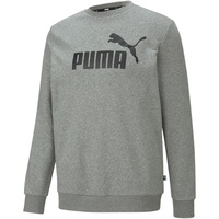 Puma Herren Big Logo Crew Tr Pullover, Medium Gray Heather, 3XL