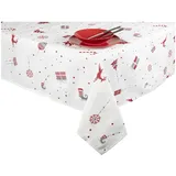 Excelsa Tischdecke Merry Christmas 140 x 180 cm Bunt