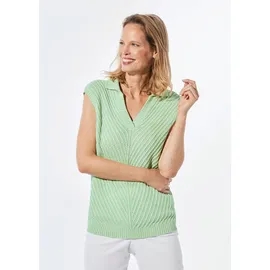GOLDNER Rundhalspullover Salbei 23