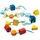 PlanToys Fädelspiel Geo Formen Unit Link bunt