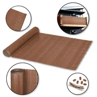 Ribelli PVC Sichtschutzmatte mit Steg 80 x 300 cm braun