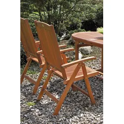 Gartenstuhl stapelbar/klappbar Eukalyptusholz