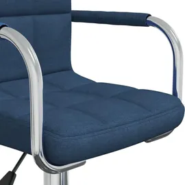 vidaXL Bürostuhl Stoff Blau