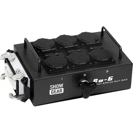 Showgear BO-6-S1 6 Schuko- und 1x 16-Pin-Anschluss
