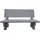 Dehner Gartenbank 120 x 50 x 75 cm Grau