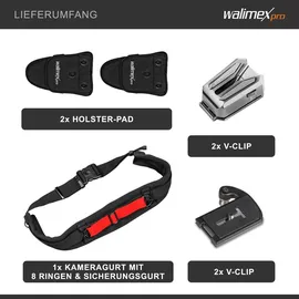 walimex pro Kamera Hüftgurt mit 2x V-Dock Argus