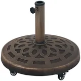 Sonnenschirmständer Aus Beton, Schirmständer Mit Rolle, Rund Schirmhalter Ständer Für Sonnenschirm 32/38/48mm
