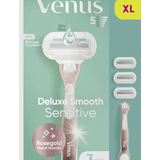 Gillette Venus Deluxe Smooth Sensitive Handstück + Rasierklingen 3 St.