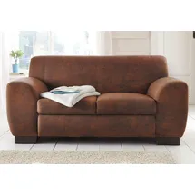 Home Affaire Sofa HOME AFFAIRE "Nika", braun (mocca), B:159cm H:78cm T:84cm, Sofas, 3-Sitzer-Sofa 2-Sitzer-Sofa, 2 oder 3- Sitzer in Microfaser MELROSE