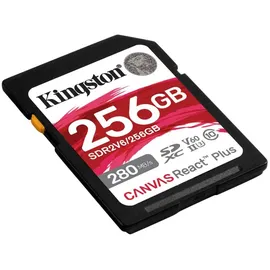 Kingston Canvas React Plus V60 256GB SDXC Speicherkarte 4K-UHS-II