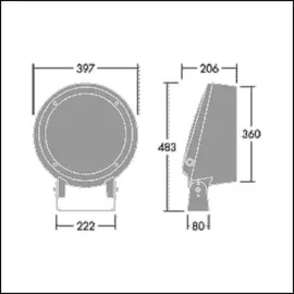 zumtobel Thorn LED-Fluter CONT3 36L 96633453
