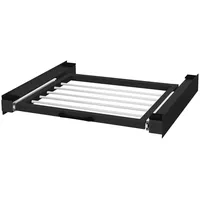 ML-Design Zwischenbaurahmen mit Wäscheleine Stahl 60,5x54,5cm Schwarz,
