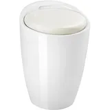 Tectake tectake® Sitzhocker, aus hochwertigem Kunststoff, 18 l Stauraum, 36 x 51 cm