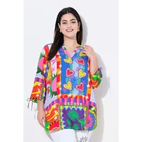 Angel Of Style by Happy Size Druckbluse Mustermix-Druck Bunt 44