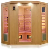 Luxus LED Infrarotsauna 160x160cm Infrarotkabine Wärmekabine Sauna Vollspektrum