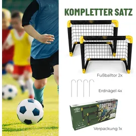 Umbro Fußballtor Schwarz/Gelb 50 x 44,5 x 44,5 cm
