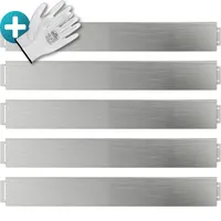 Gardebruk Beeteinfassung 25er-Set Silber Metall 25mx14cm