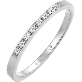 DIAMORE Ring Damen Verlobung Diamant (0.04 ct.) Bandring in 585 Weißgold