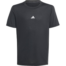 adidas Boy's Training AEROREADY Tee Kids T-Shirt, Black/Reflective Silver, 15-16 Years