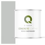 Q-COVER Bodenfarbe Betonfarbe Hellgaru 2,5L Garagenboden Bodenbeschichtung für Innen Kellerfarbe Fußbodenfarbe