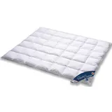 VitaSchlaf Vitaschlaf® Haute Couture W3 - LEICHT Sommer Daunendecke 100% BAIKAL SCHNEEDAUNEN Germany since 1947 große Größen (155x220cm)
