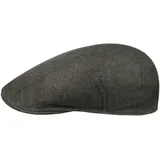 Stetson Herringbone Schirmmütze Flatcap Fischgrat UV-Schutz 40 Herren Frühling Sommer dunkeloliv 61 cm - 61