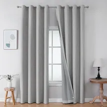 Sekey Vorhang Verdunkelungsvorhang 1PC B140 x H245 cm Vorhang Wohnzimmer Vorhänge Blickdicht, Ösen Aufhängung