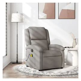 vidaXL Massagesessel, Taupe Stoff